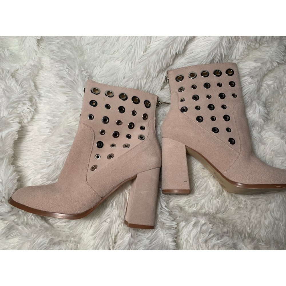 Chinese Laundry Carmen Pink Studded suede booties - Picture 8 of 14